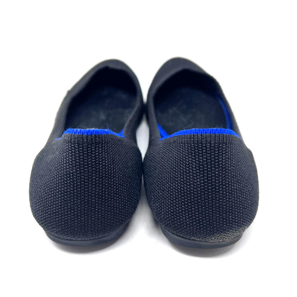 Rothys Flat Black Knit Ballet Round Toe Travel Comfort Shoe Womens Size 8 - Picture 5 of 12